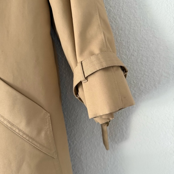 Misty Harbor Elegant Tan Trench Coat with Relaxed Fit - Picture 6 of 10